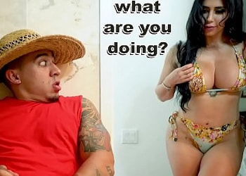Maciza valerie kay pillo al jardinero haciendose una paja 1