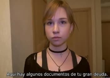 Cobra la deuda jovencita penetrando cono 1