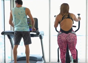 Conocen gimnasio van juntos follar 1